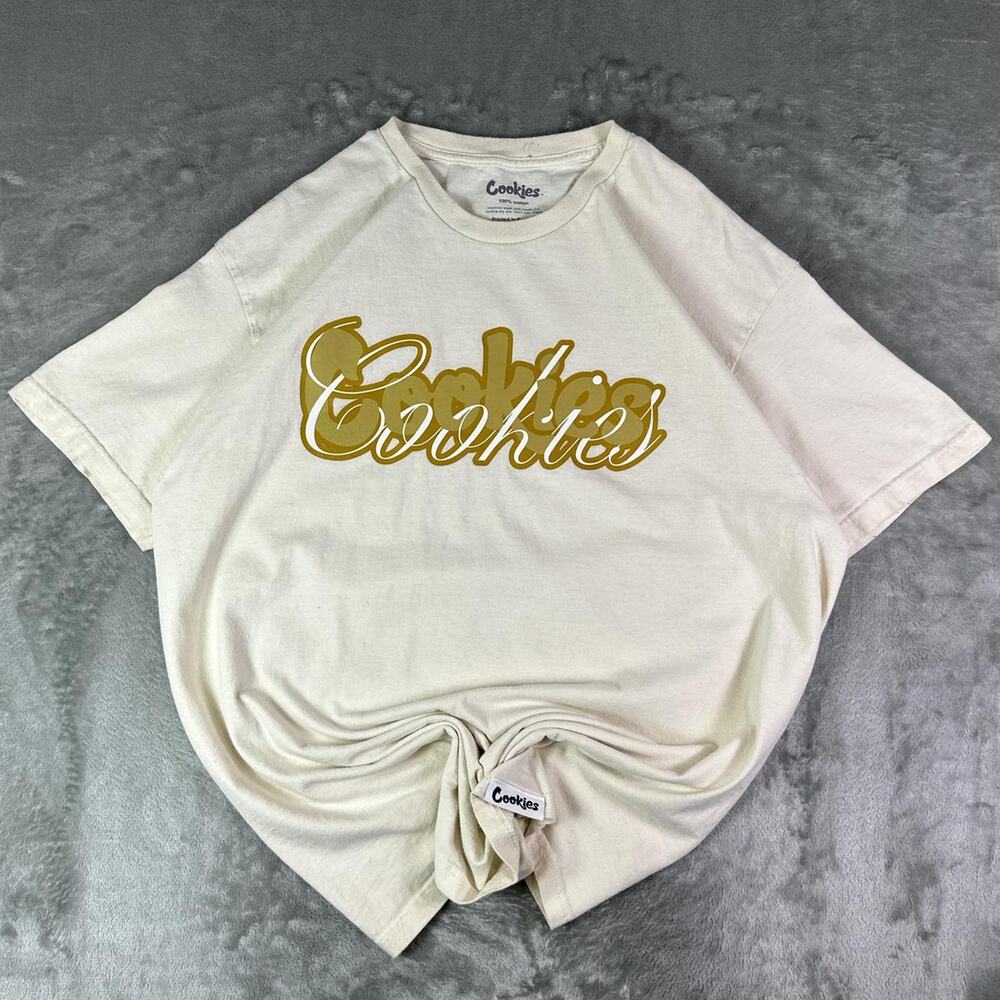Cookies Costa Nostra Cream T-Shirt Size X-Large